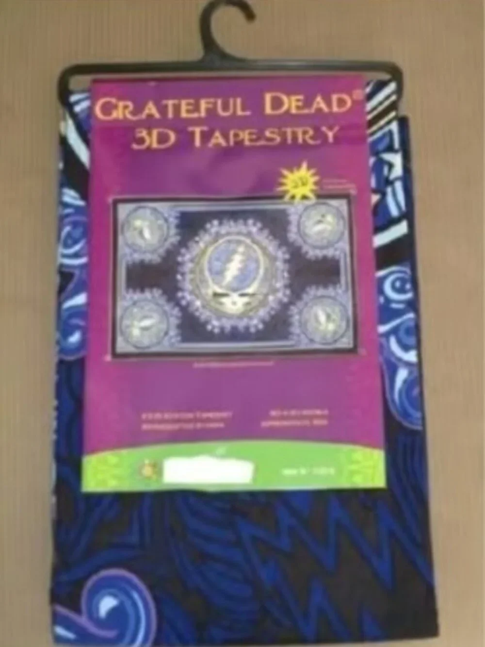Grateful Dead 3D Steal Your Face Tapestry ~ 100% Cotton ~ 60
